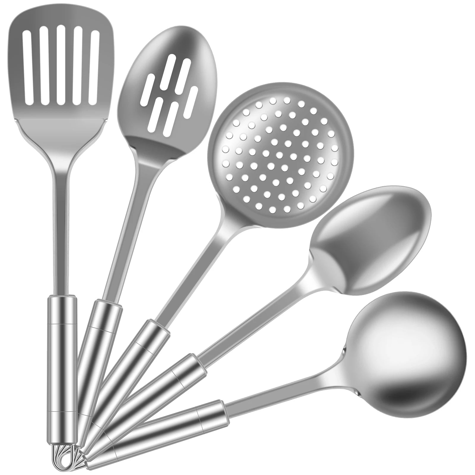Set Utensilios Acero Inoxidable